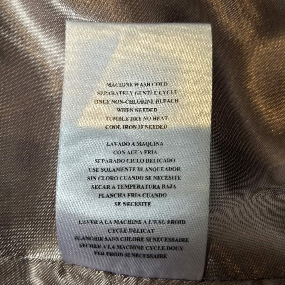 Kut from the Kloth Eveline Asymmetrical Crop Faux Suede Taupe Moto Jacket Size S - Picture 10 of 12